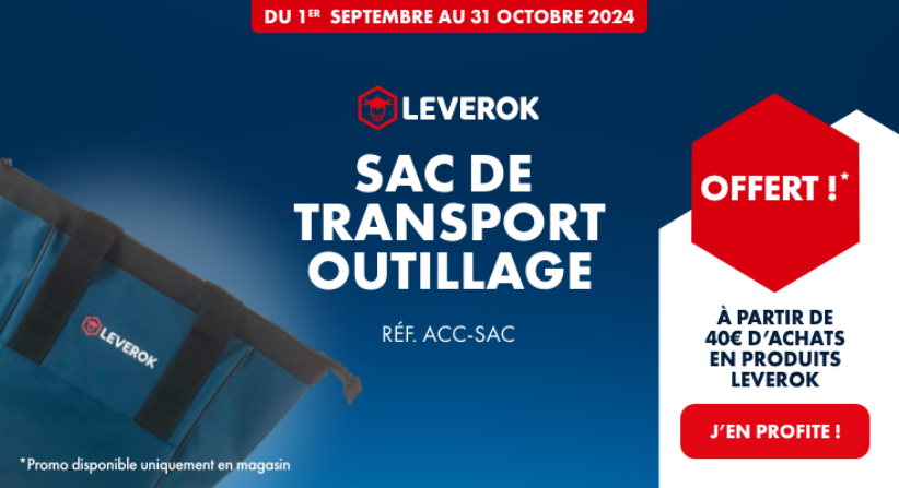 Sac de transport outillage offert